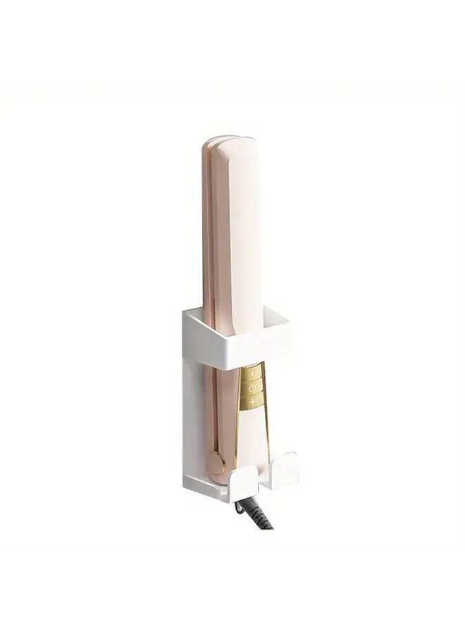 Black Wall Mounted Hair Tools Organizer Holds Straighteners Curling Irons Space Saving Bathroom Storage Rack - Image 5